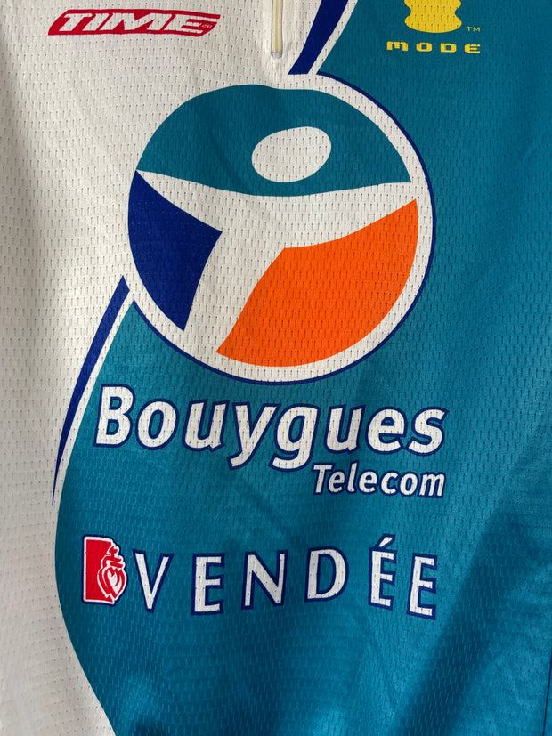 Maillot vélo cyclisme vintage Bouygues telecom Nalini Vendée Time