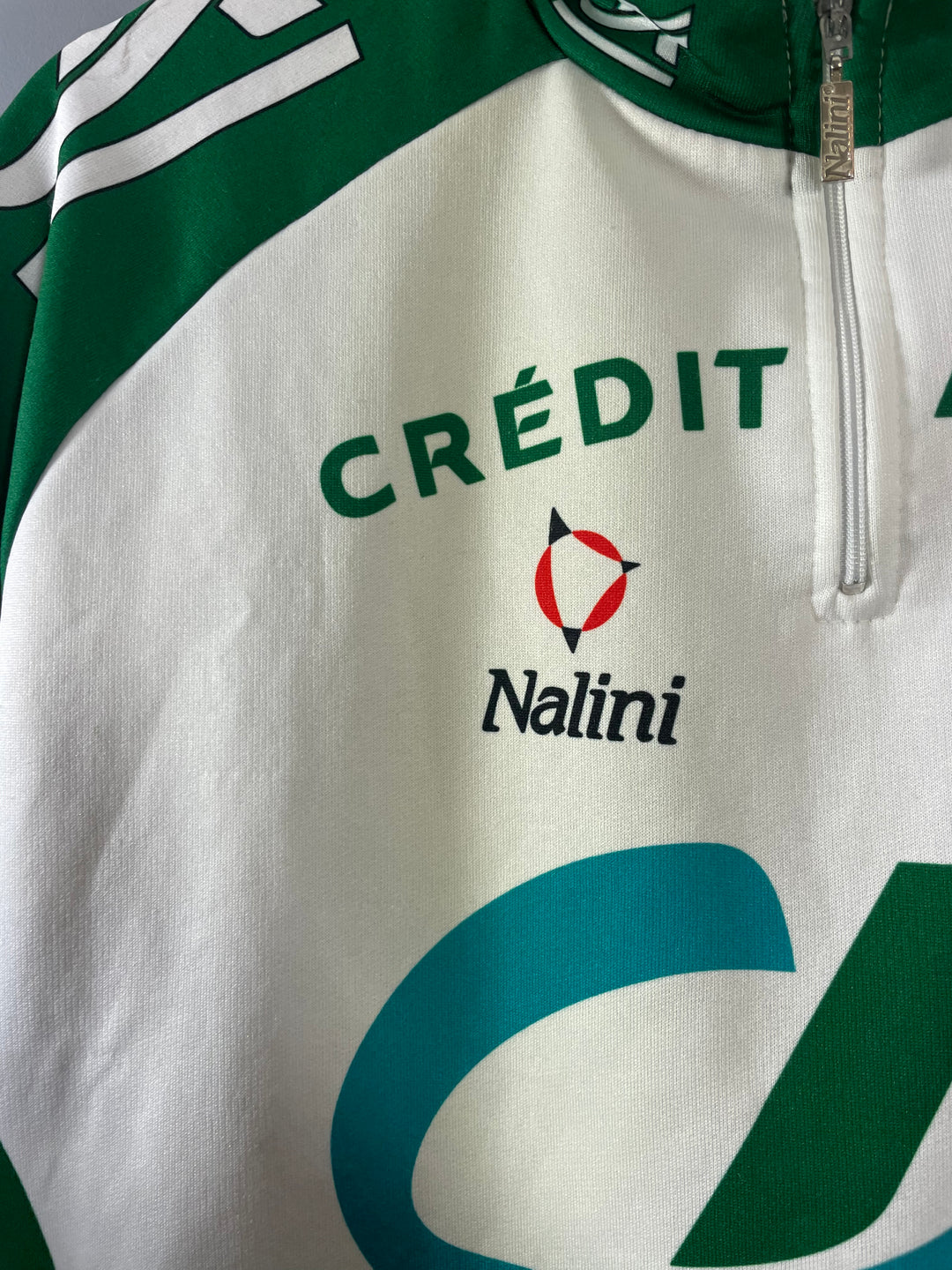 Maillot Cyclisme Vintage Crédit Agricole Look Nalini - Taille L Manches Courtes