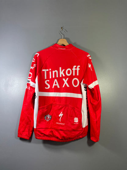 Veste vélo cyclisme vintage Saxo Bank Tinkoff Sportful