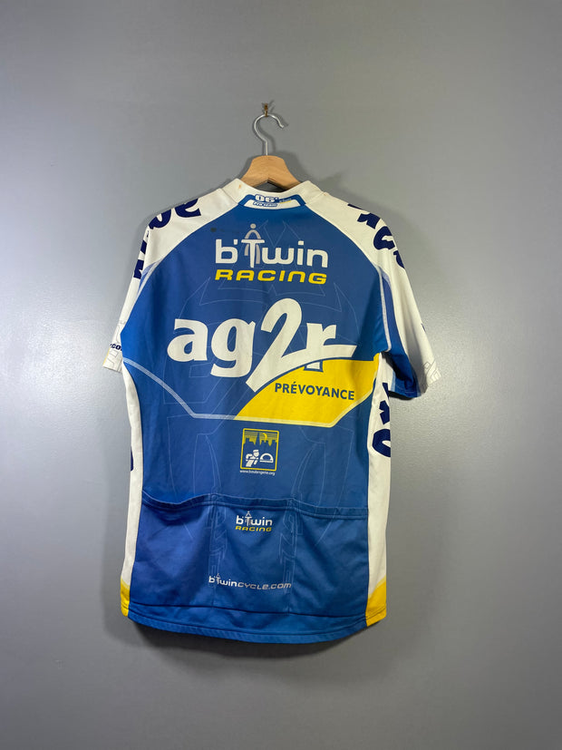 Maillot vélo cyclisme vintage AG2R B'Twin racing