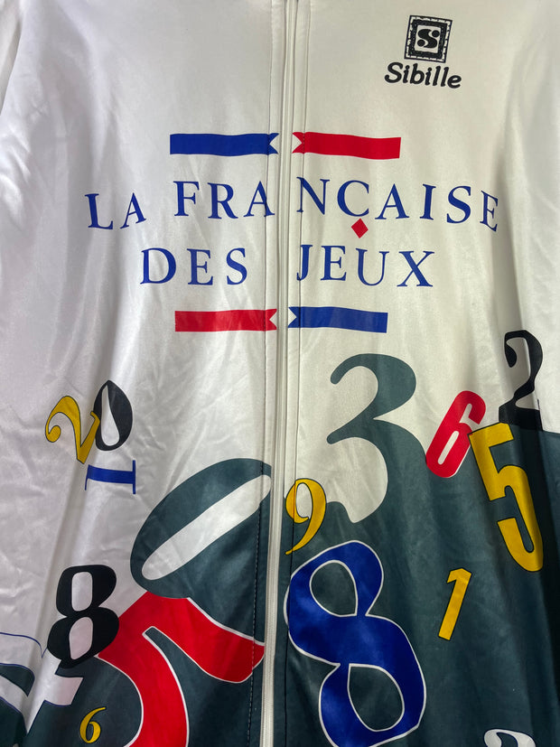 Veste vélo cyclisme vintage Française des Jeux Sibille