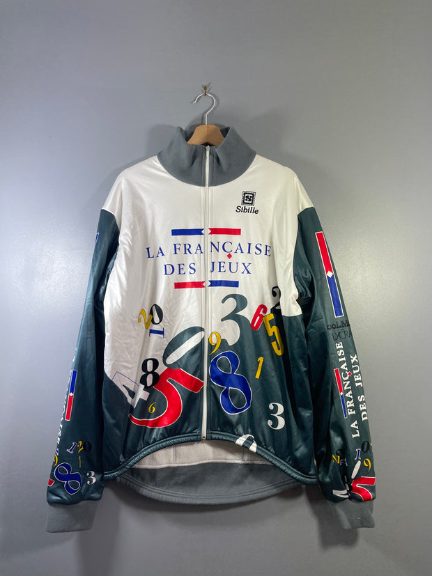 Veste vélo cyclisme vintage Française des Jeux Sibille