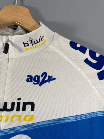 Maillot vélo cyclisme vintage AG2R B'Twin Michelin