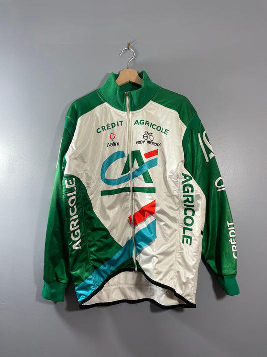 Veste cycliste vintage Crédit Agricole Nalini