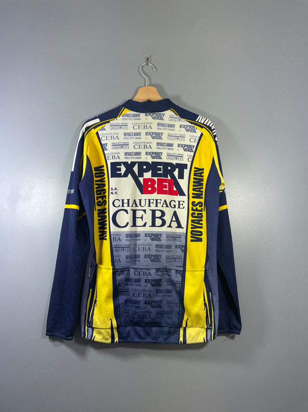 Maillot vélo cyclisme vintage Expert Bel Chauffage Ceba DECCA