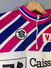 Maillot vélo cyclisme vintage Crédit d'épargne Ecureuil Au tour de France