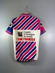 Maillot vélo cyclisme vintage Crédit d'épargne Ecureuil Au tour de France