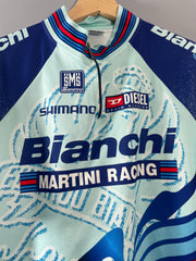 Maillot cycliste vintage Santini Bianchi Martini Racing