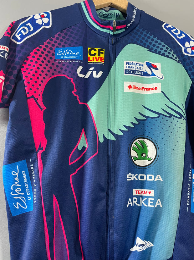 Maillot cycliste vintage Skoda Team Arkea Sojasun Liv FDJ