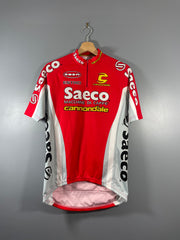 Maillot vélo cyclisme vintage Saeco Cannondale