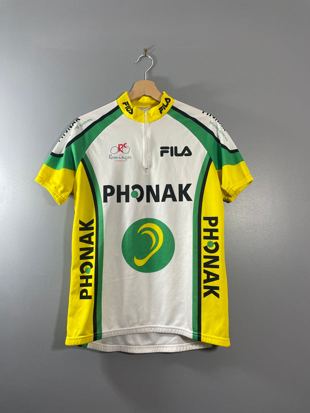 Maillot vintage cyclisme Fila Phonak