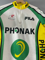 Maillot vintage cyclisme Fila Phonak