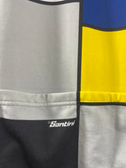 Maillot cycliste vintage Radar Wonder La vie claire Santini
