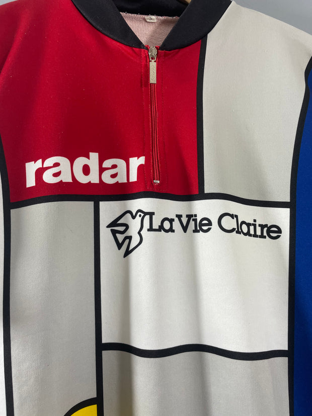 Maillot cycliste vintage Radar Wonder La vie claire Santini