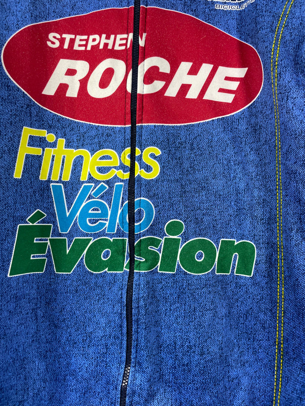 Maillot vélo cyclisme vintage Stephen Roche Carrera