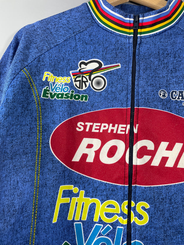 Maillot vélo cyclisme vintage Stephen Roche Carrera