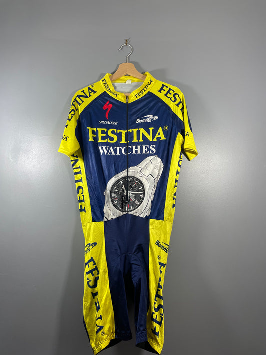 Cycliste vélo vintage Festina Biemme