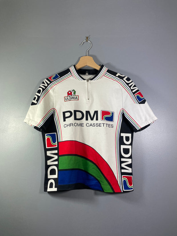 Maillot vélo cyclisme vintage Ultima PDM Chrome cassettes