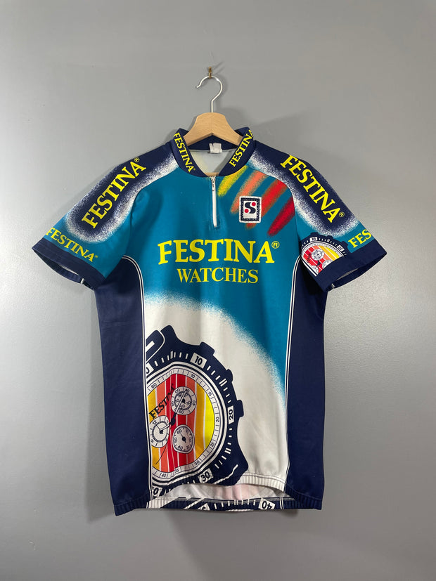 Maillot cycliste vintage Festina Watches