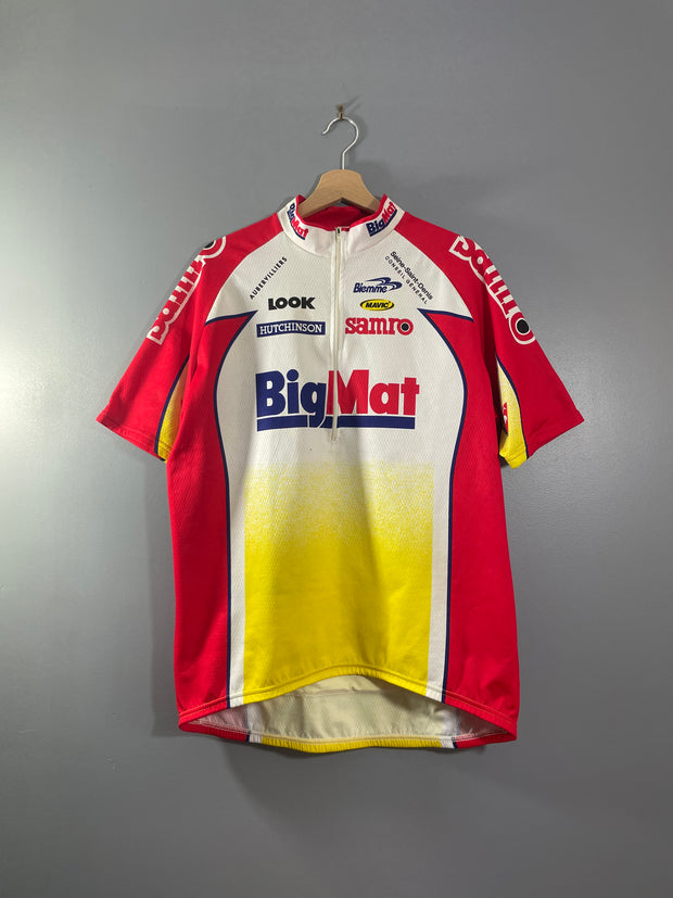 Maillot cycliste vintage BigMat Biemme Look Le coq sportif