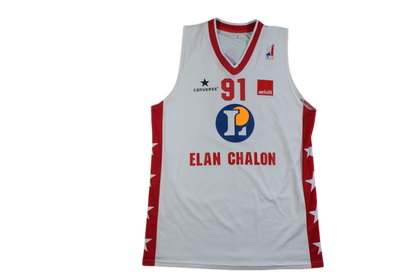 Maillot basket rétro Elan Chalon N°91 Big-Ben