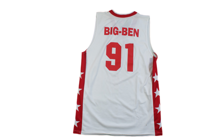Maillot basket rétro Elan Chalon N°91 Big-Ben