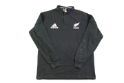 Polo rugby rétro Adidas manches longues All Blacks