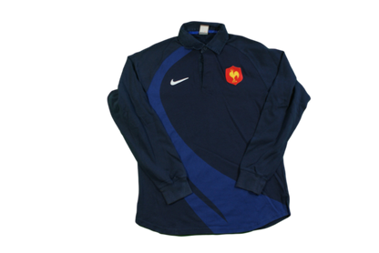 Polo rugby rétro manches longues XV de France Nike