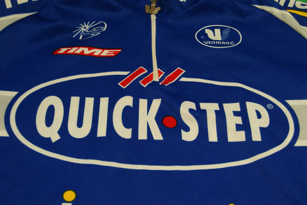 Maillot vélo vintage Time Quick Step Vermarc