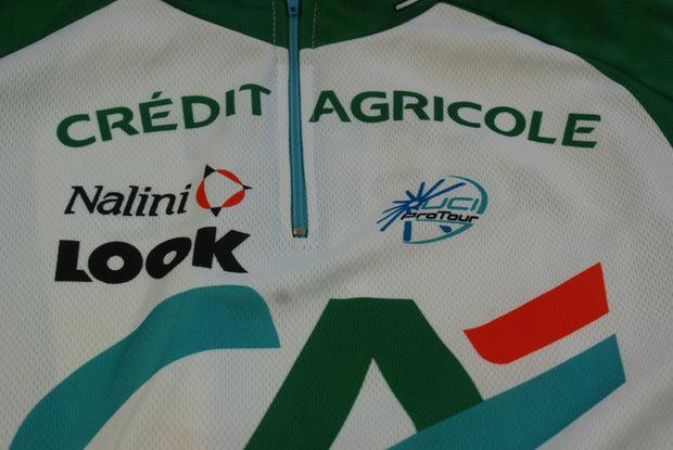 Maillot vélo vintage Crédit Agricole Nalini Look UCI