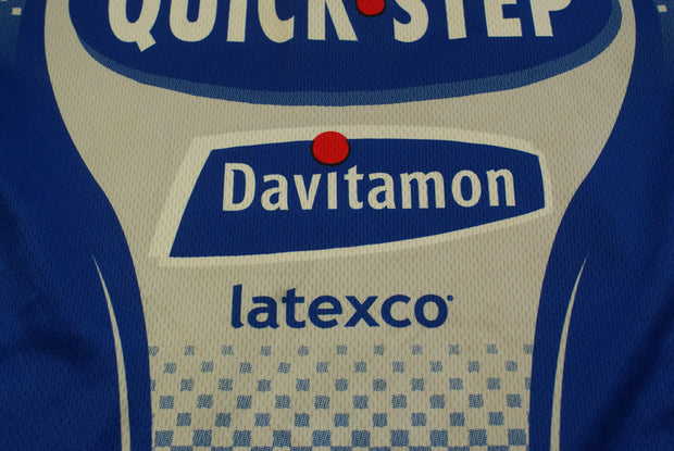 Maillot cyclisme vintage Quick Step Davitamon Time Vermarc Latexco