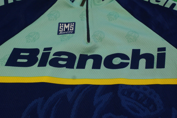 Maillot cyclisme vintage Bianchi Santini