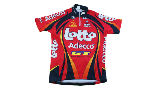 Maillot vélo rétro Giordana Lotto Adecco