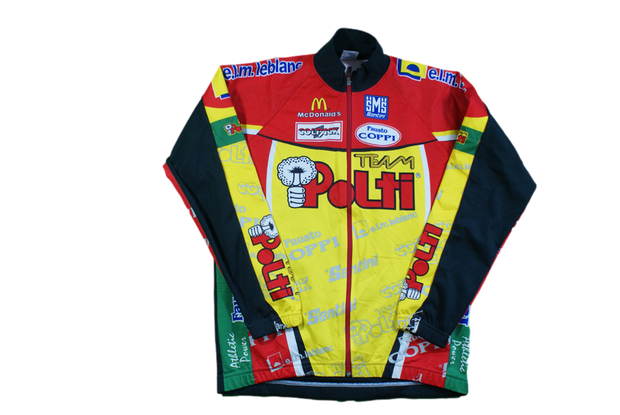 Veste vélo vintage Santini Polti McDonald's Colpack