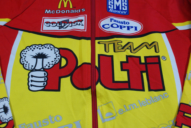 Veste vélo vintage Santini Polti McDonald's Colpack