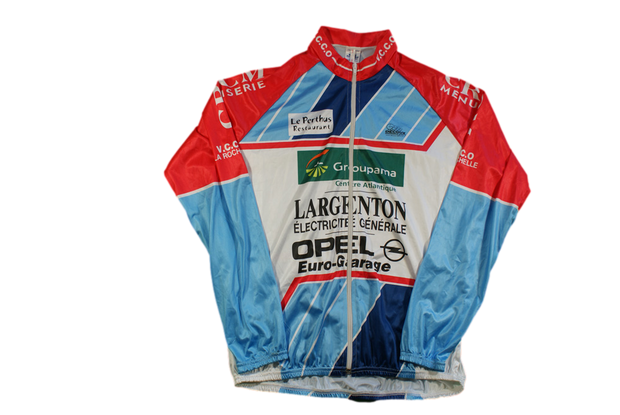 Veste cyclisme vintage Decoux Groupama