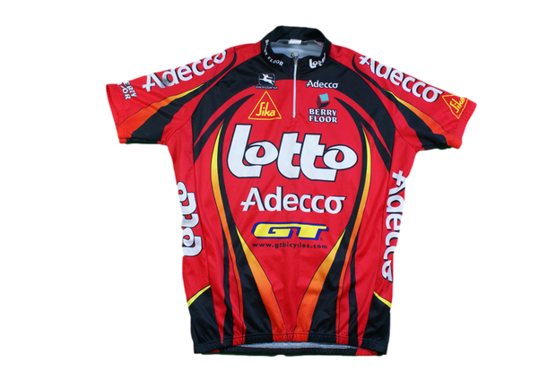 Maillot vélo vintage Giordana Lotto Adecco