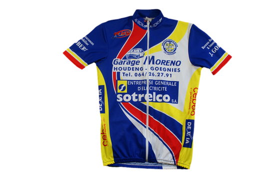 Maillot cyclisme rétro La Louvière Garage Moreno Raes