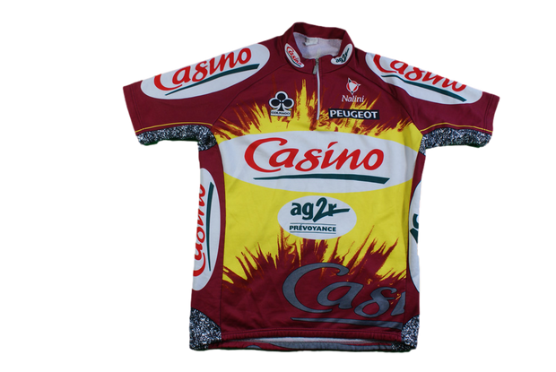 Maillot vélo rétro Casino Colnago Nalini Peugeot