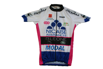 Maillot cyclisme rétro Bio racer Nicaise Assurances