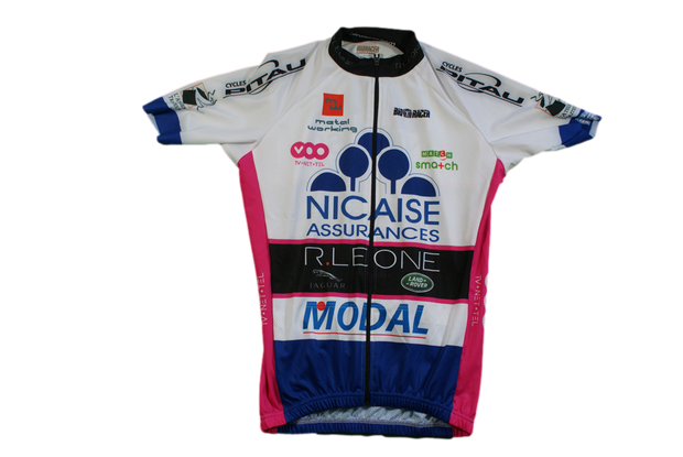 Maillot cyclisme rétro Bio racer Nicaise Assurances