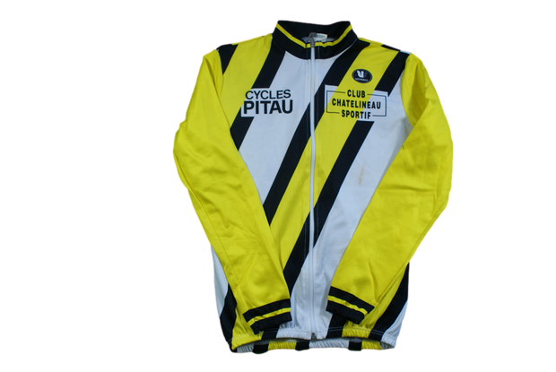 Veste vélo rétro Vermarc Club Chatelineau sportif Cycles Pitau