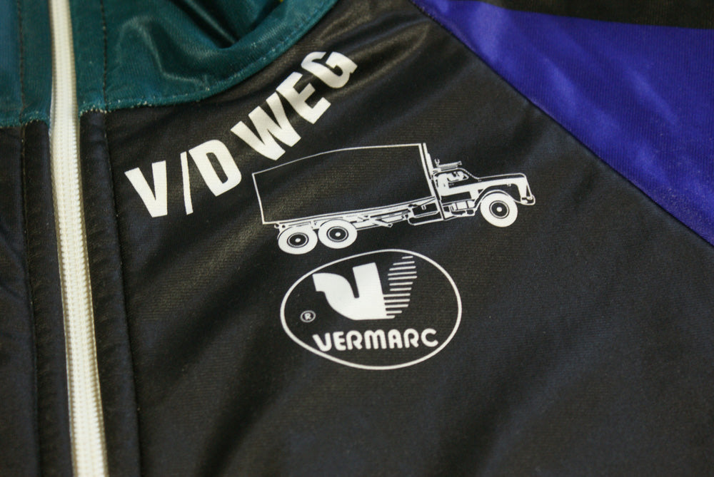 Veste cyclisme vintage Vermarc Collstrop Michelin Lystex
