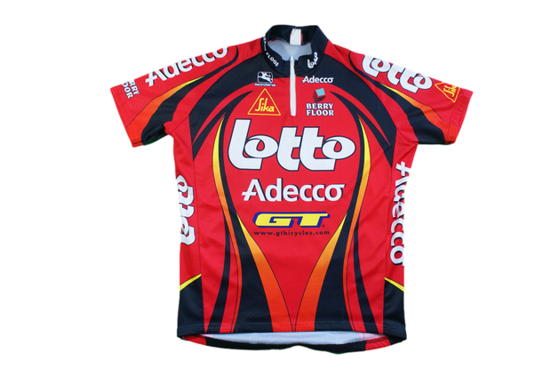 Maillot vélo rétro Giordana Lotto Adecco Sika