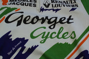 Maillot cyclisme rétro Georget cycles Renault Meubles Jacques