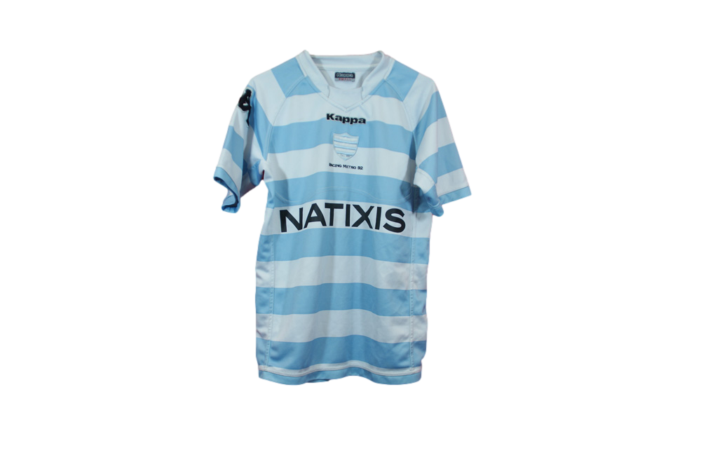 Maillot RACING METRO 92 - Collection officielle KAPPA - Rugby Top 14 - Taille enfant Garçon 12