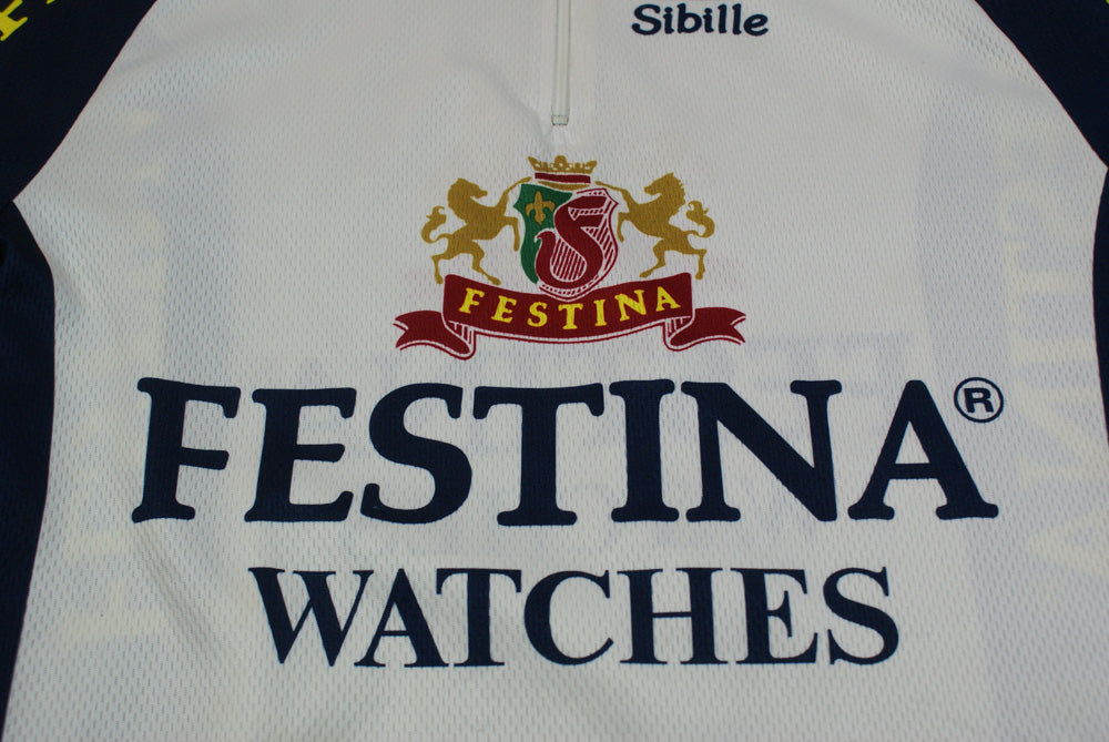 Maillot vélo vintage Sibille Festina Watches