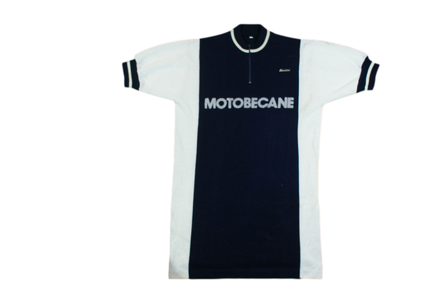 Maillot cyclisme vintage Santini Motobécane