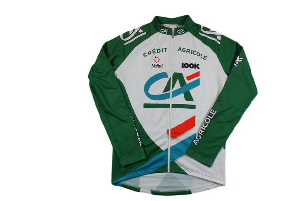 Veste cyclisme vintage Nalini Crédit Agricole Look