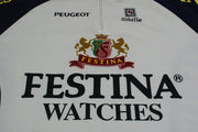 Maillot cyclisme rétro Sibille Festina Watches Peugeot